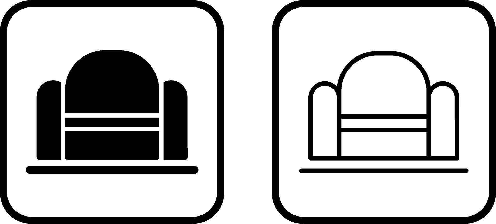 Bedroom Chair Vector Icon