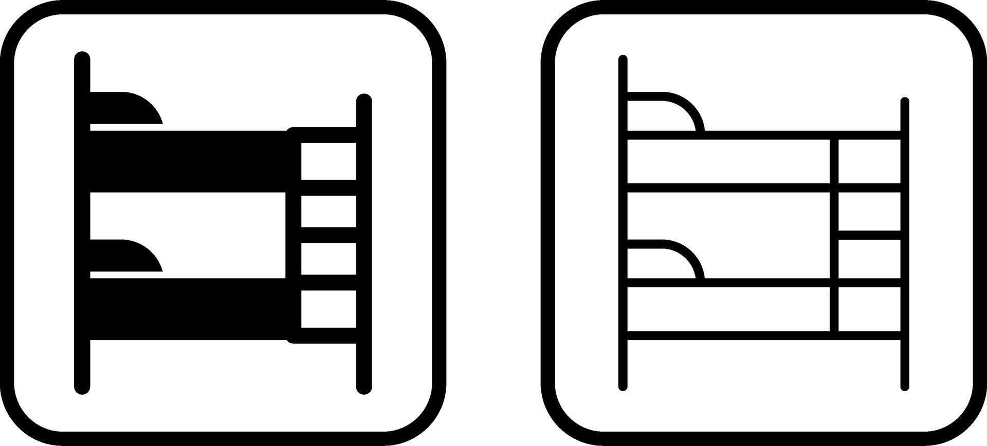 Bunk bed Vector Icon