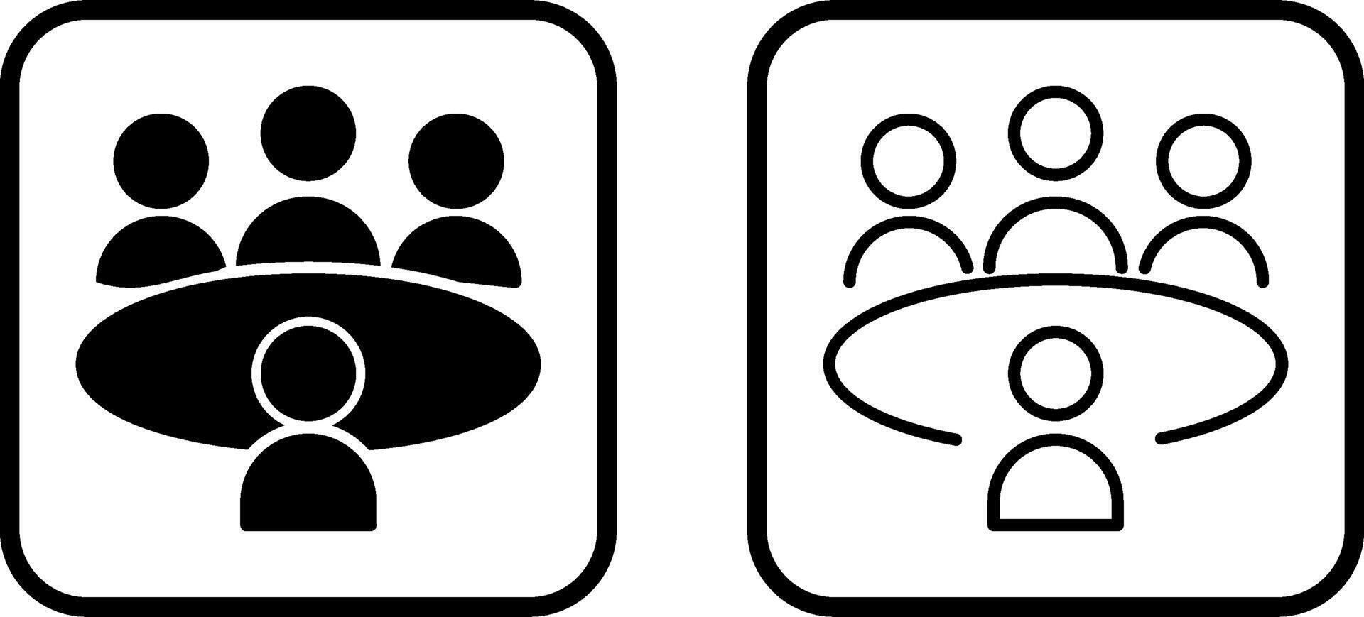 Conference Table Vector Icon