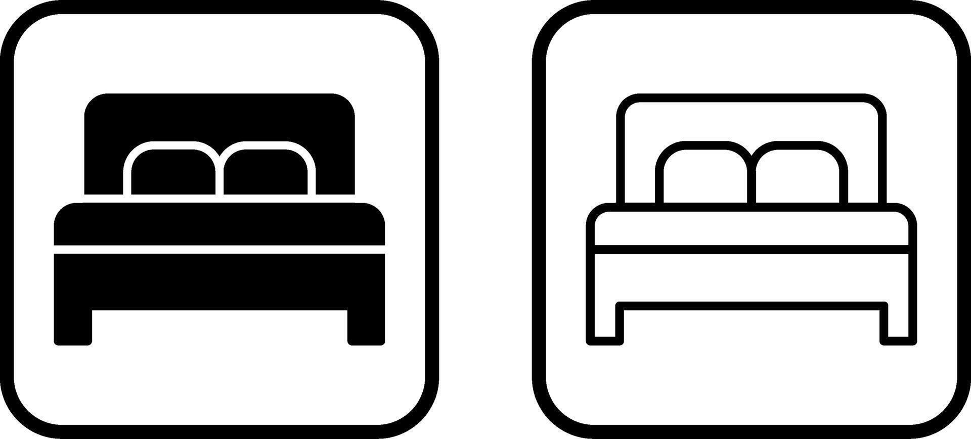 Double Bed II Vector Icon