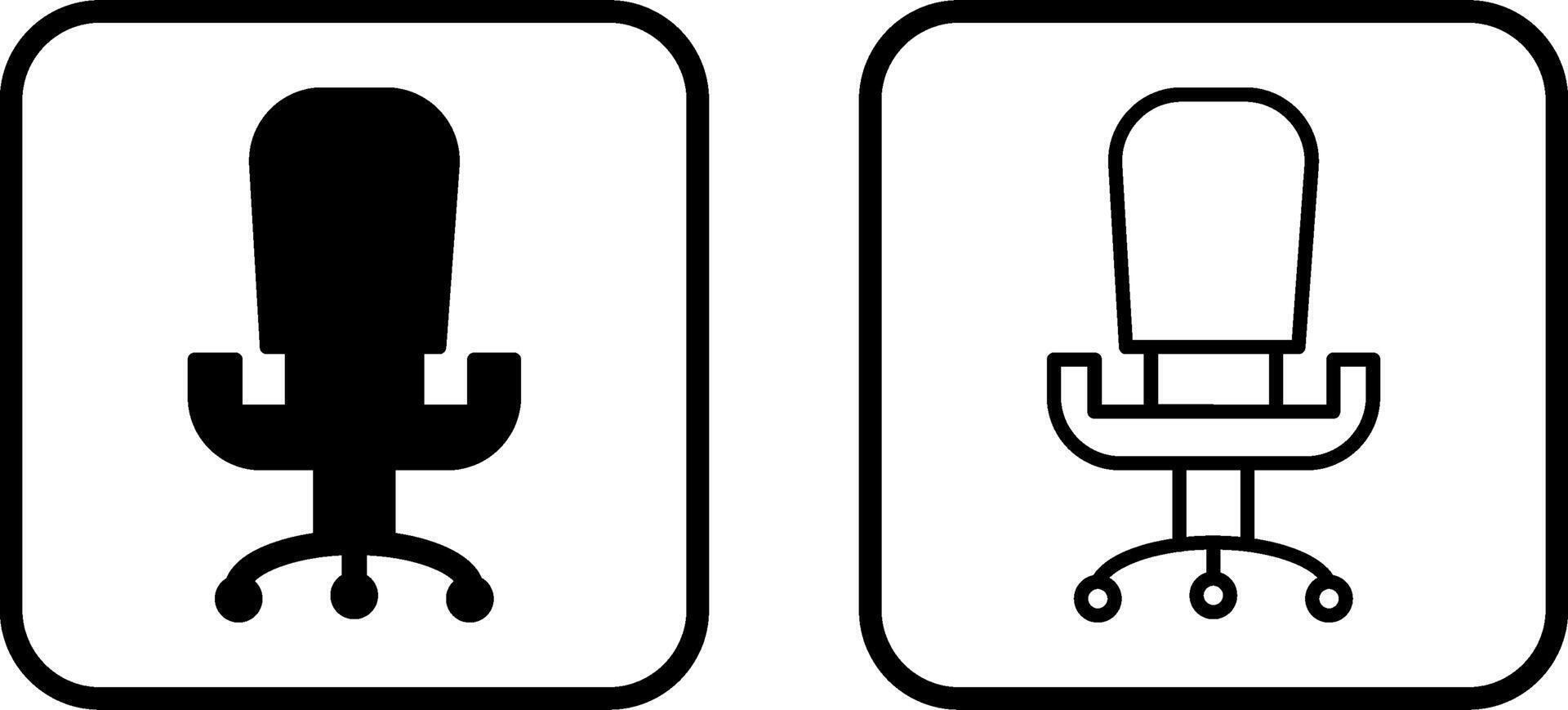 Office Chair III Vector Icon