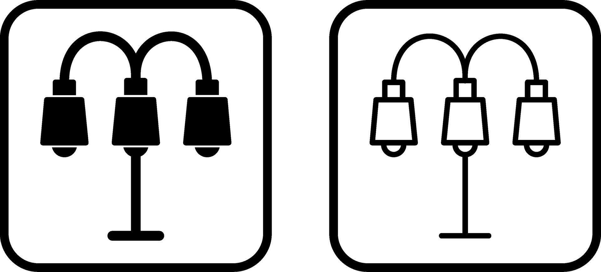 Lamp with stand Vector Icon