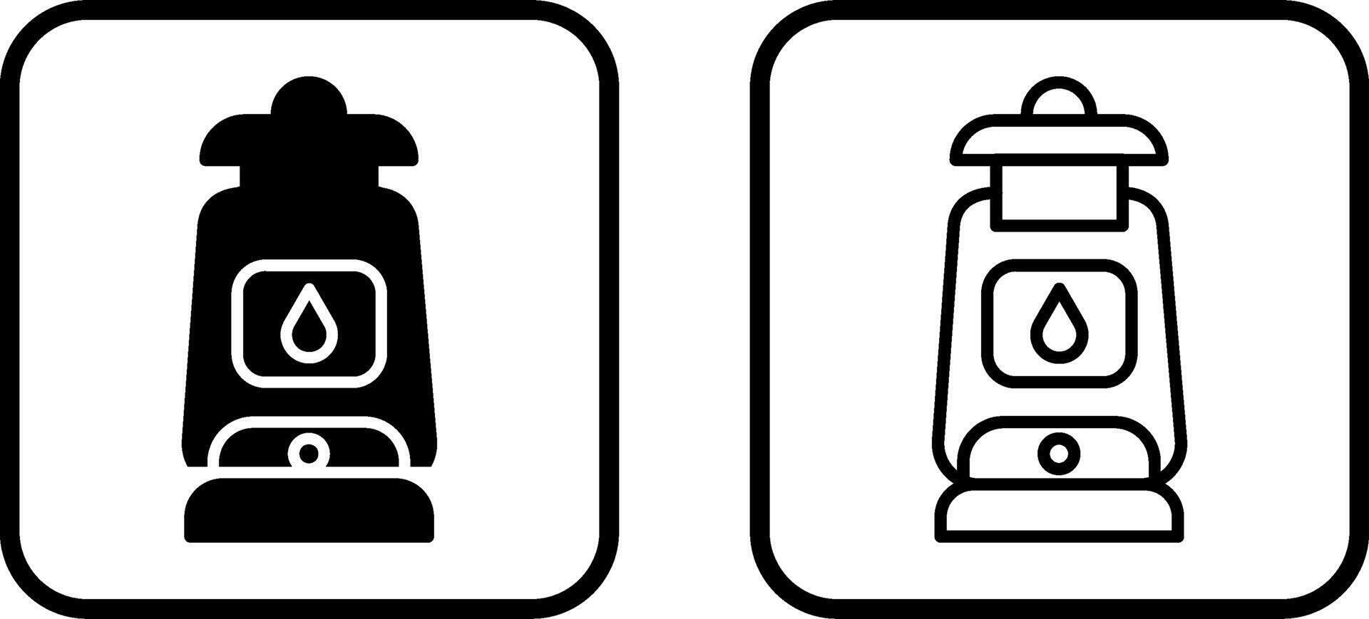 Oil Lamp Vector Icon