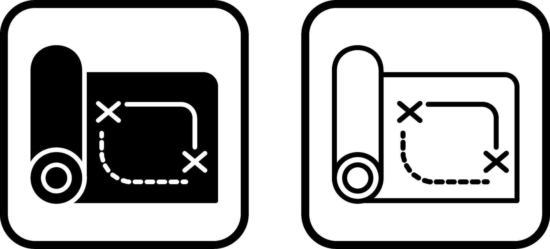 Pirate Map Vector Icon
