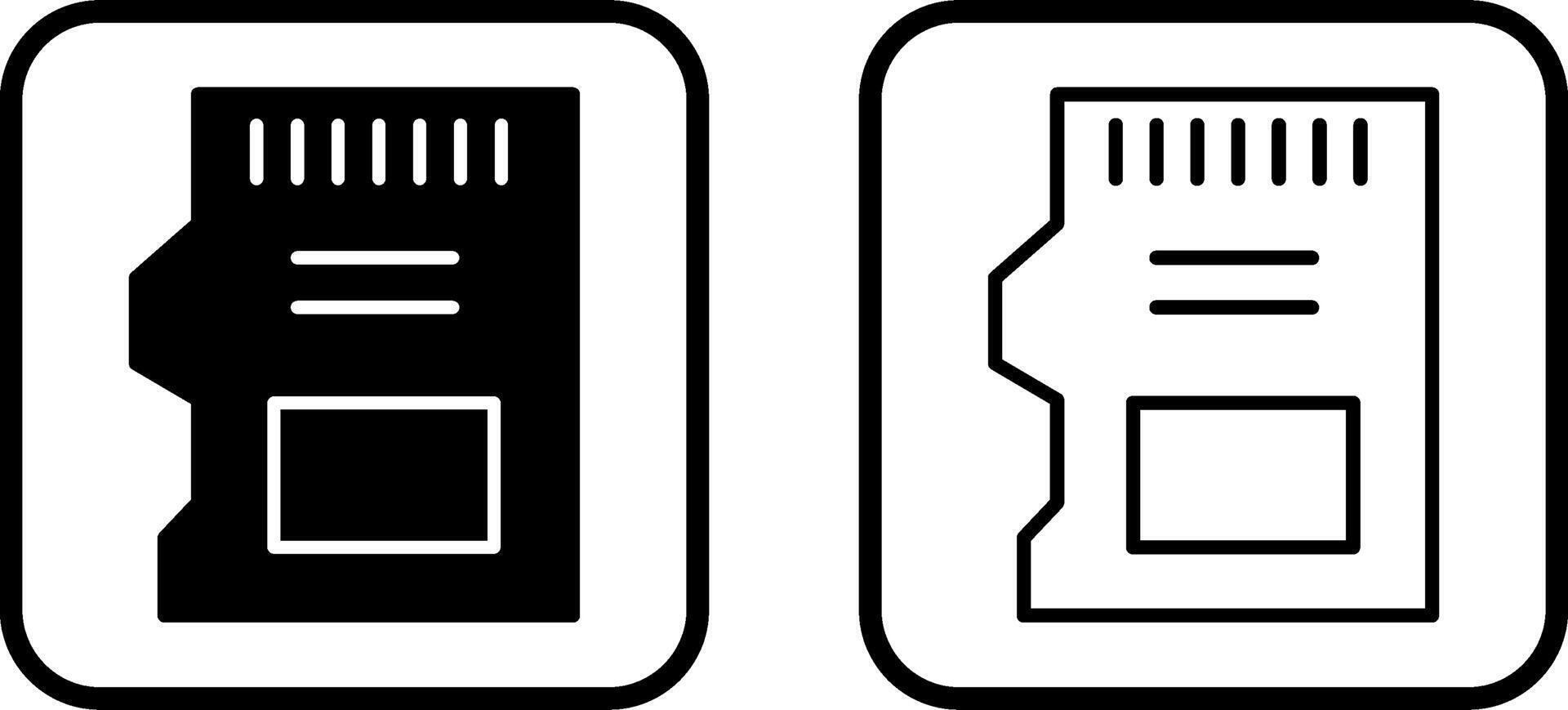 SD Card Vector Icon