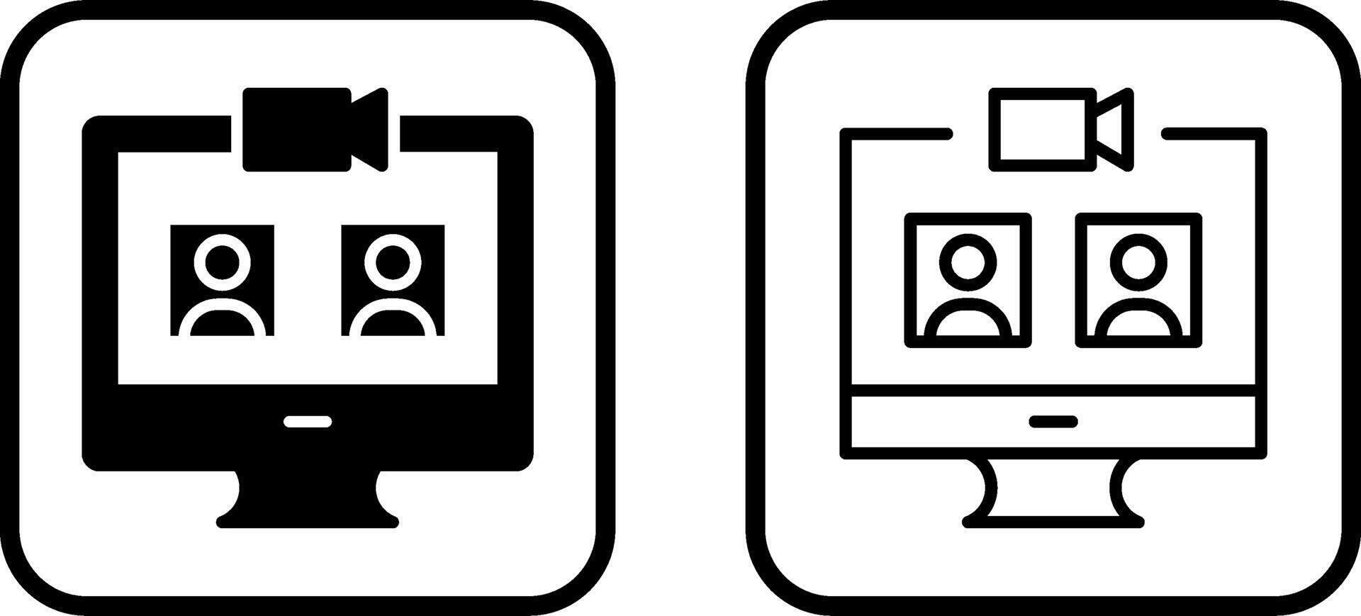 Video Call Vector Icon
