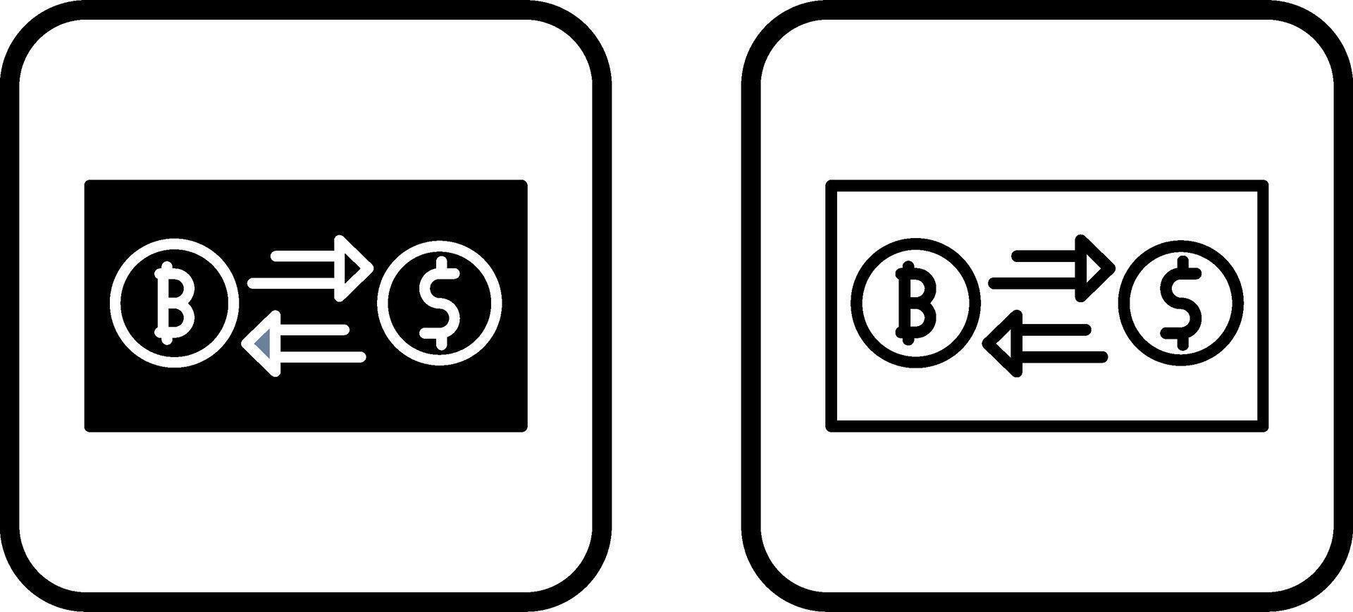 icono de vector de cambio de dinero