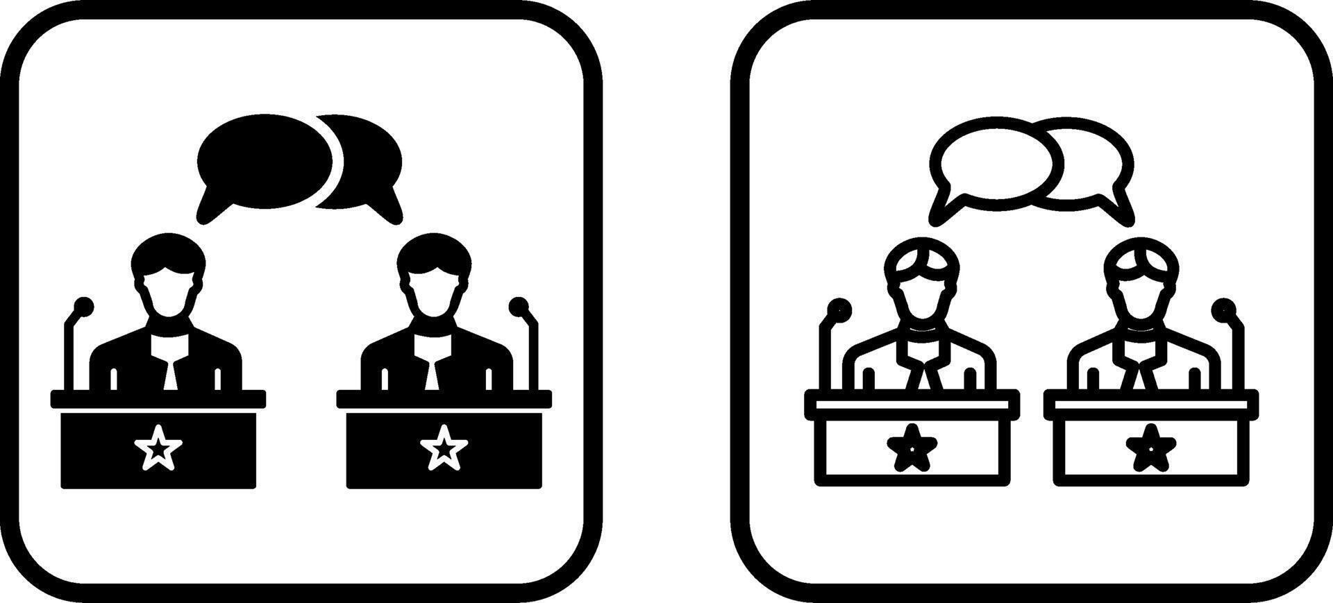 Debate Vector Icon