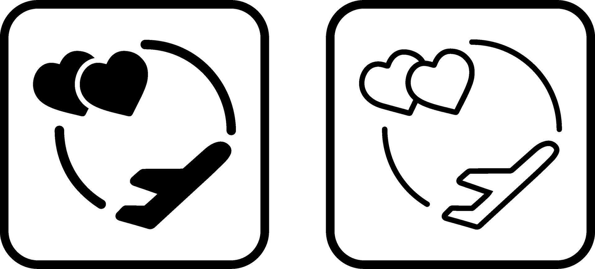 Honeymoon Vector Icon