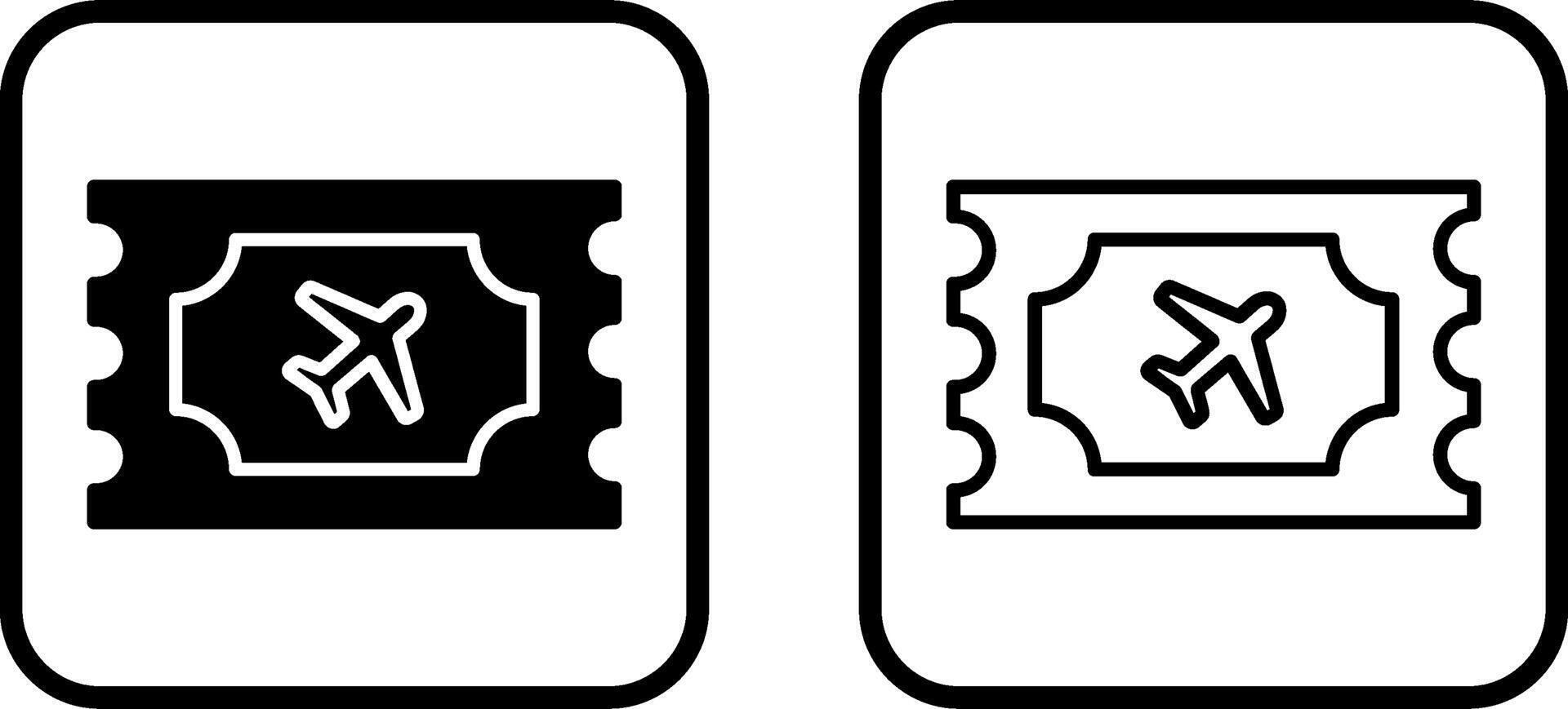 Plane Tickets Vector Icon