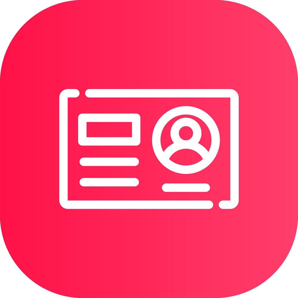 Line Round Corner Gradient vector