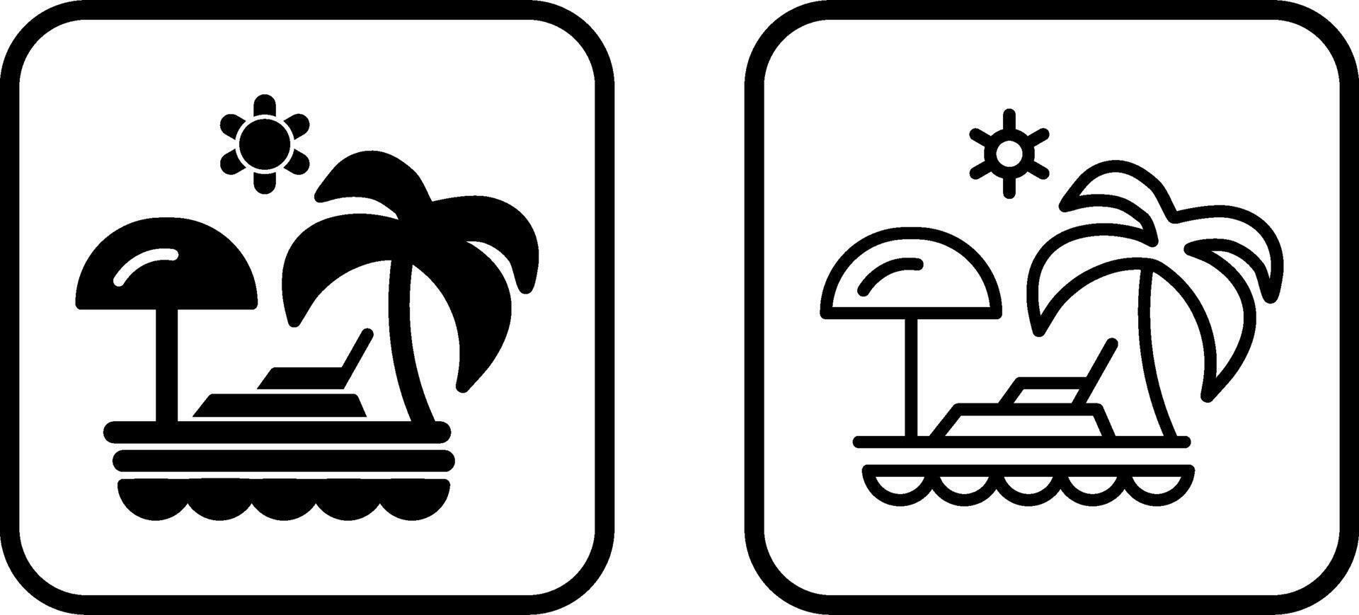 Vacation Spots Vector Icon