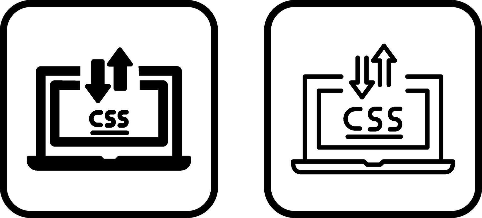 CSS Laptop Vector Icon