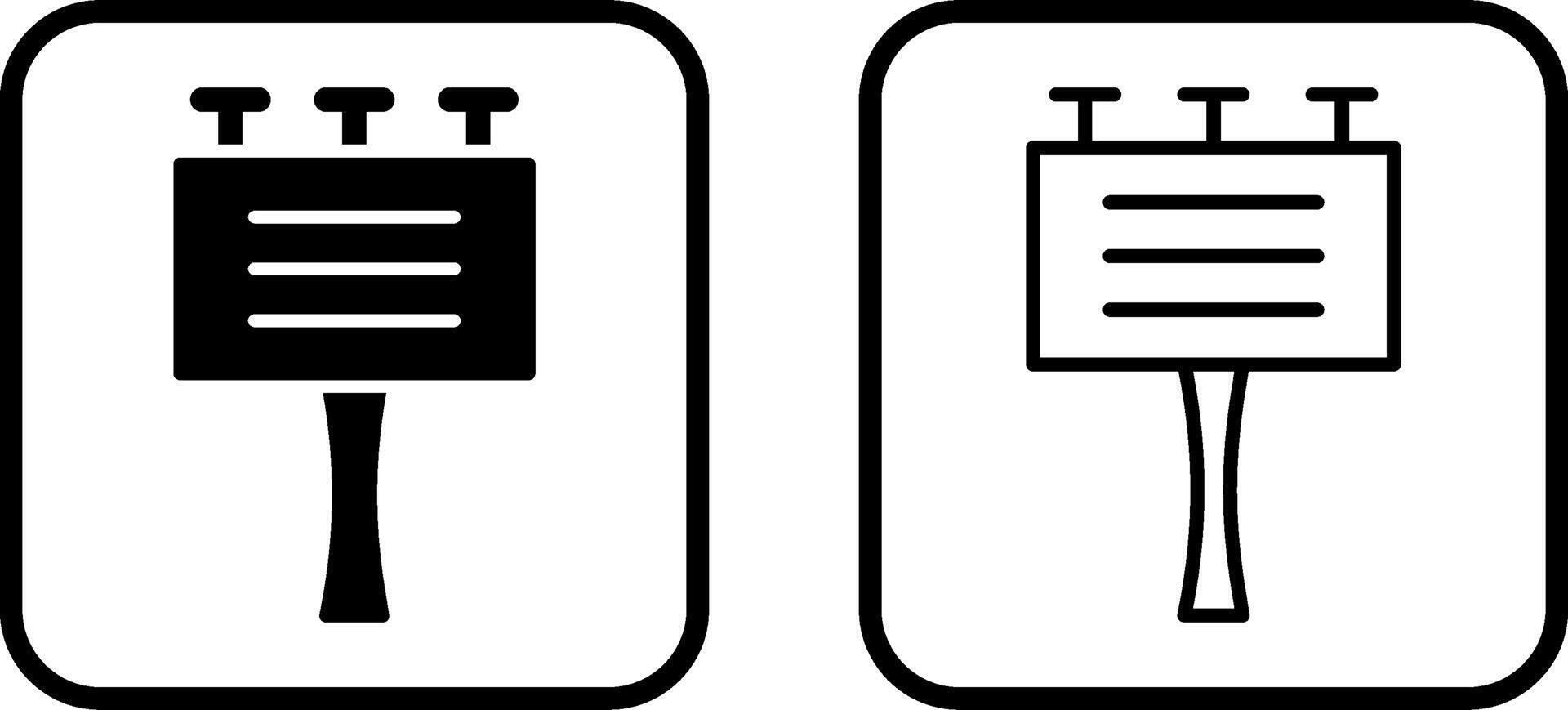 Signboard Vector Icon