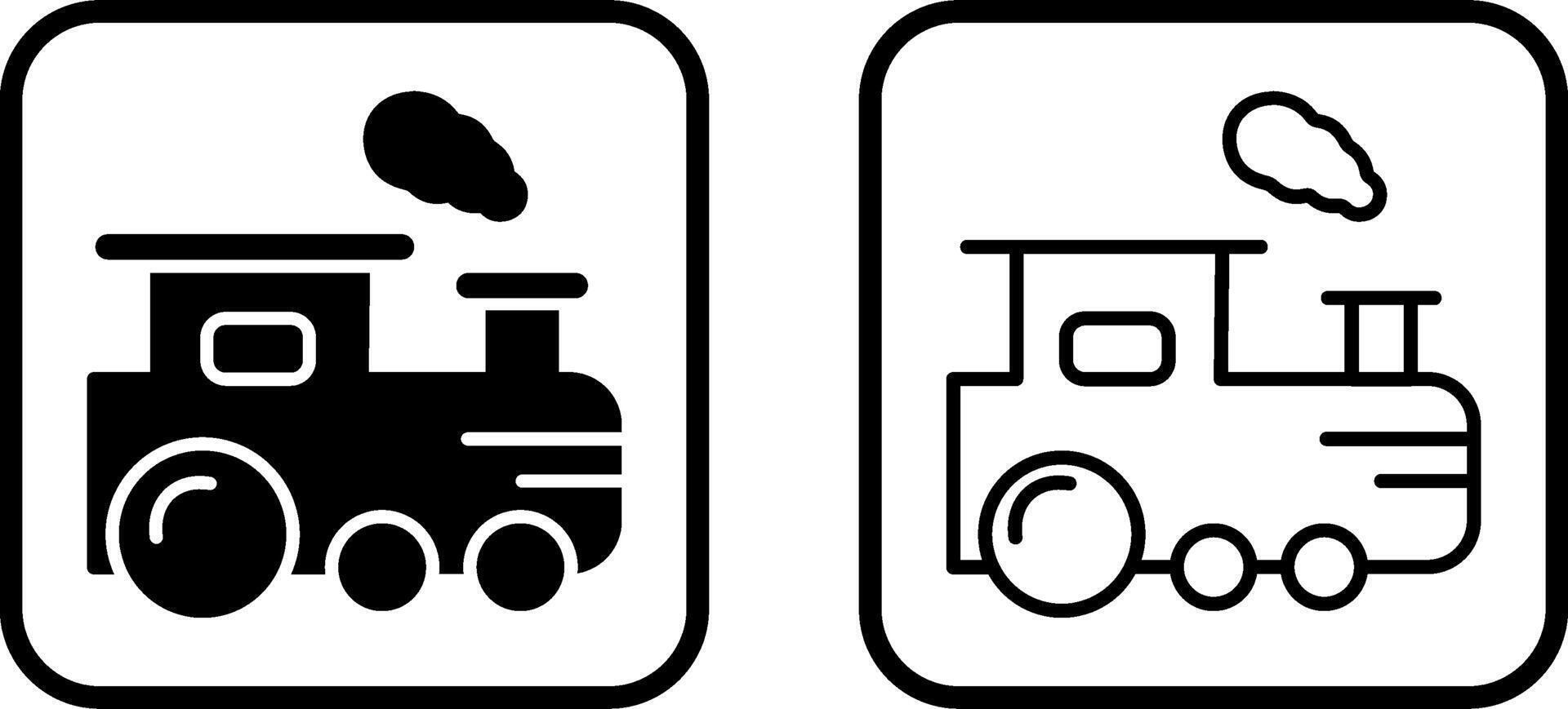 icono de vector de trenes