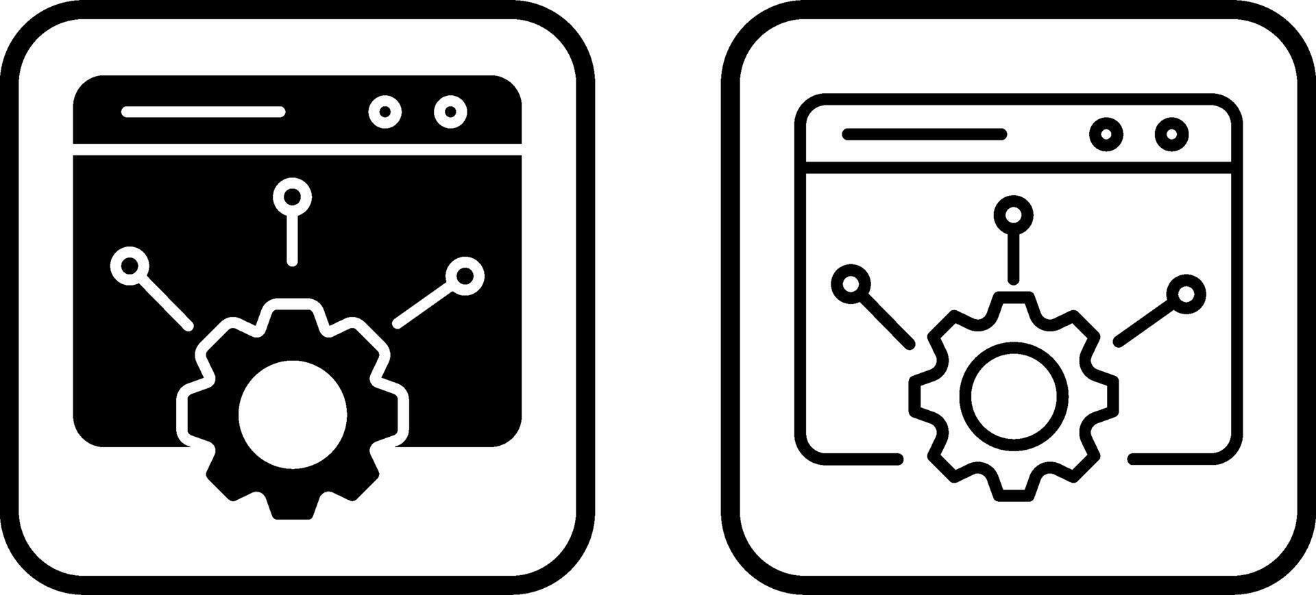 Web Setting Vector Icon