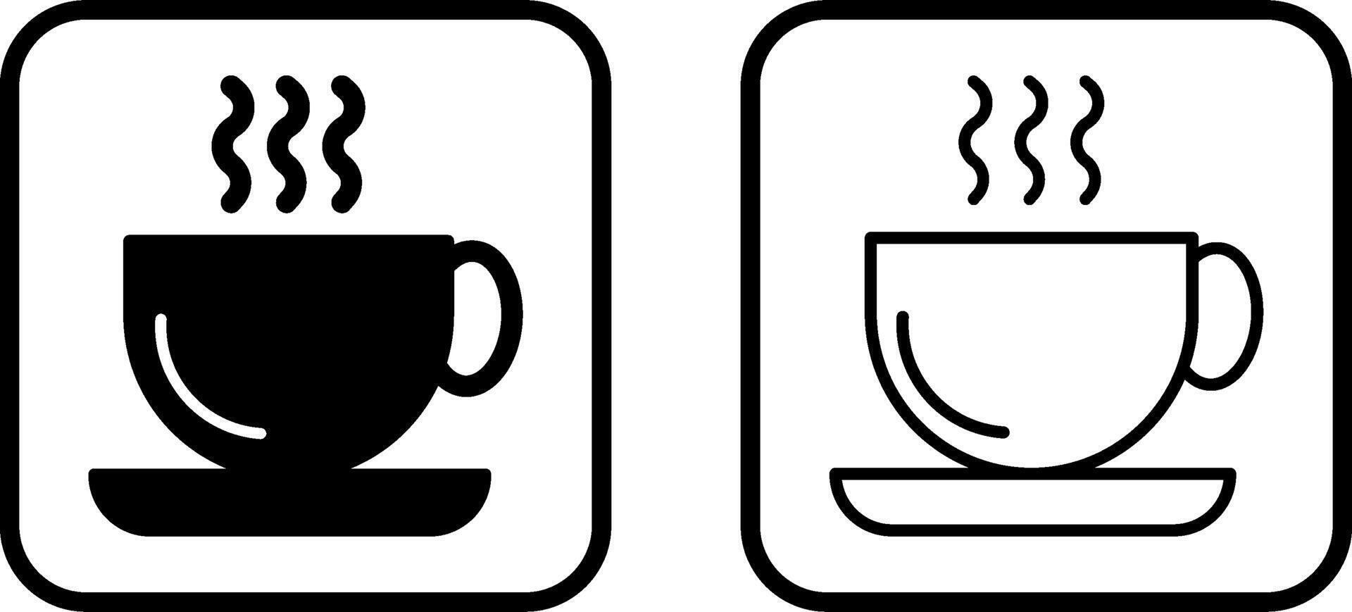 icono de vector de taza de café