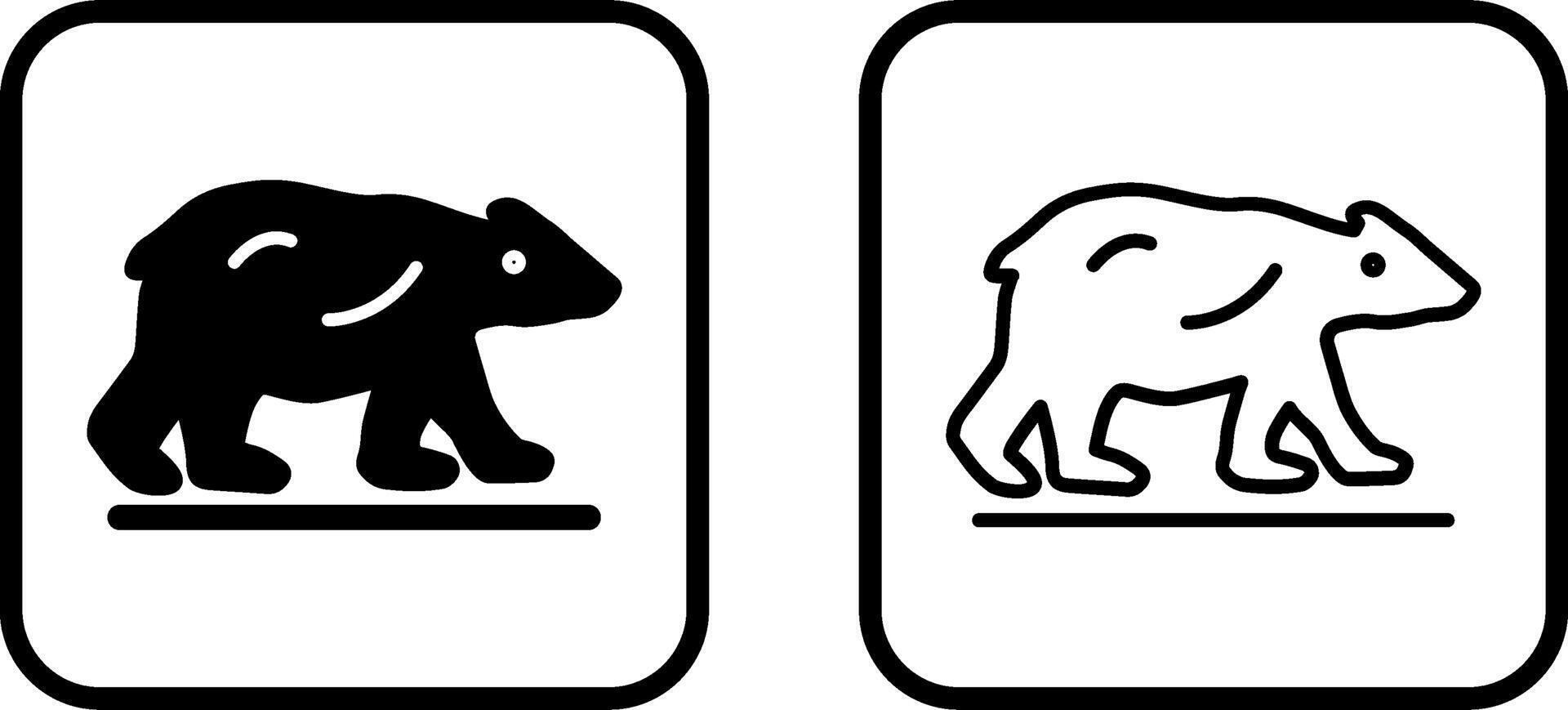 Polar Bear Vector Icon