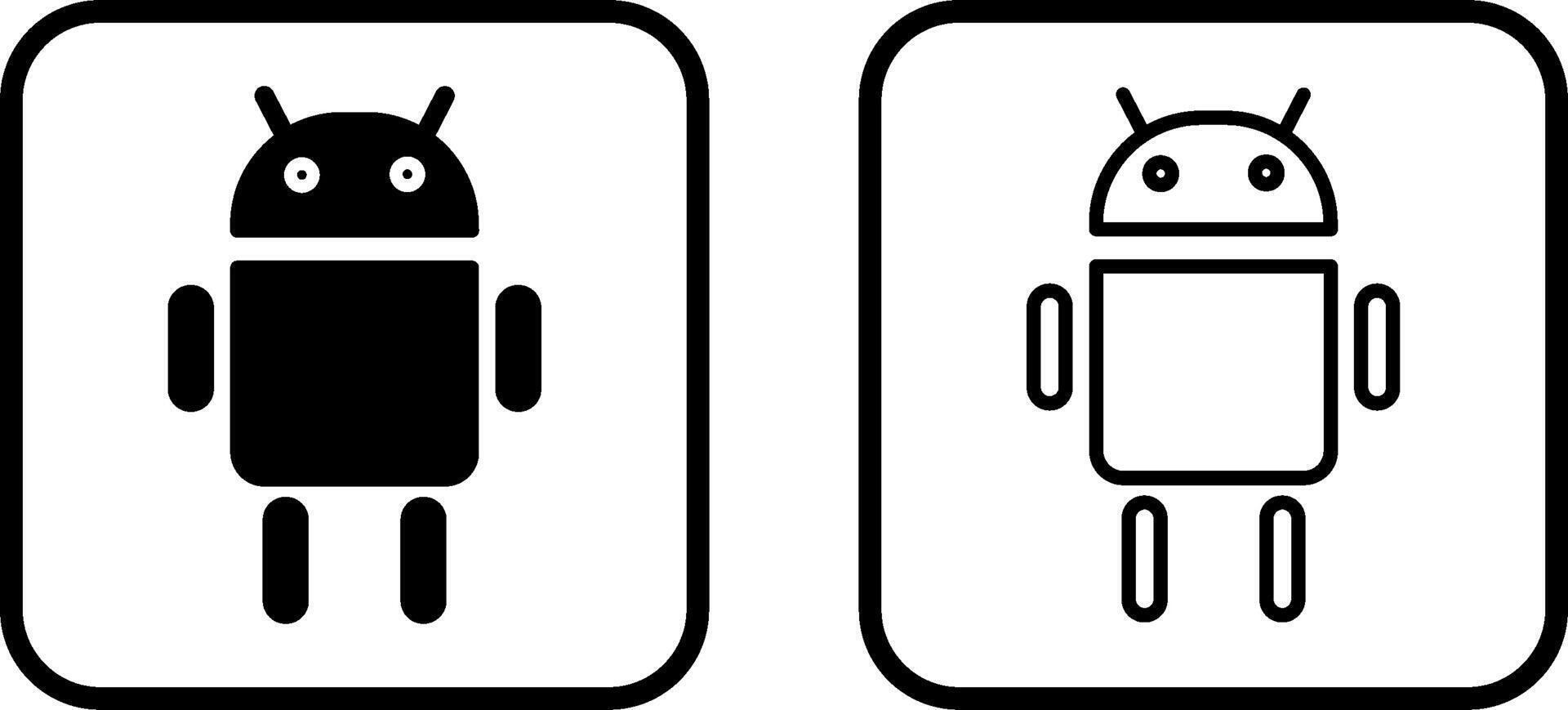 Android Vector Icon 42017476 Vector Art at Vecteezy