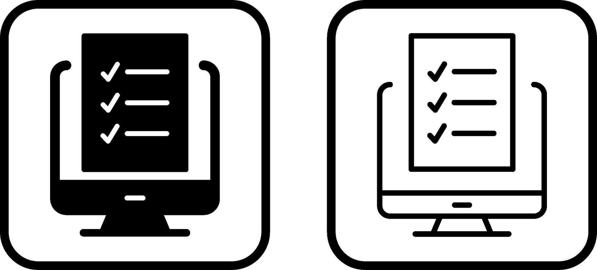 Online Quiz Vector Icon