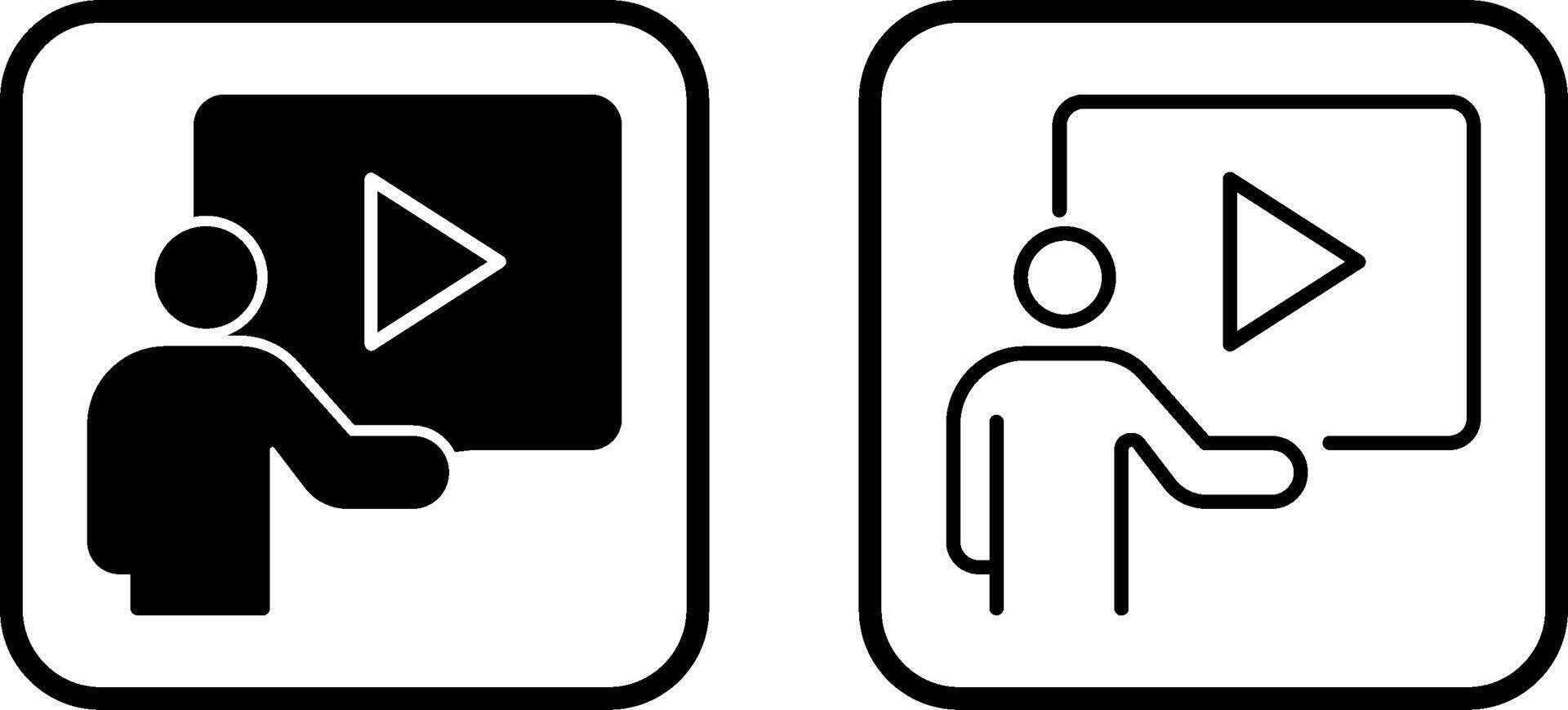 Video Lesson Vector Icon