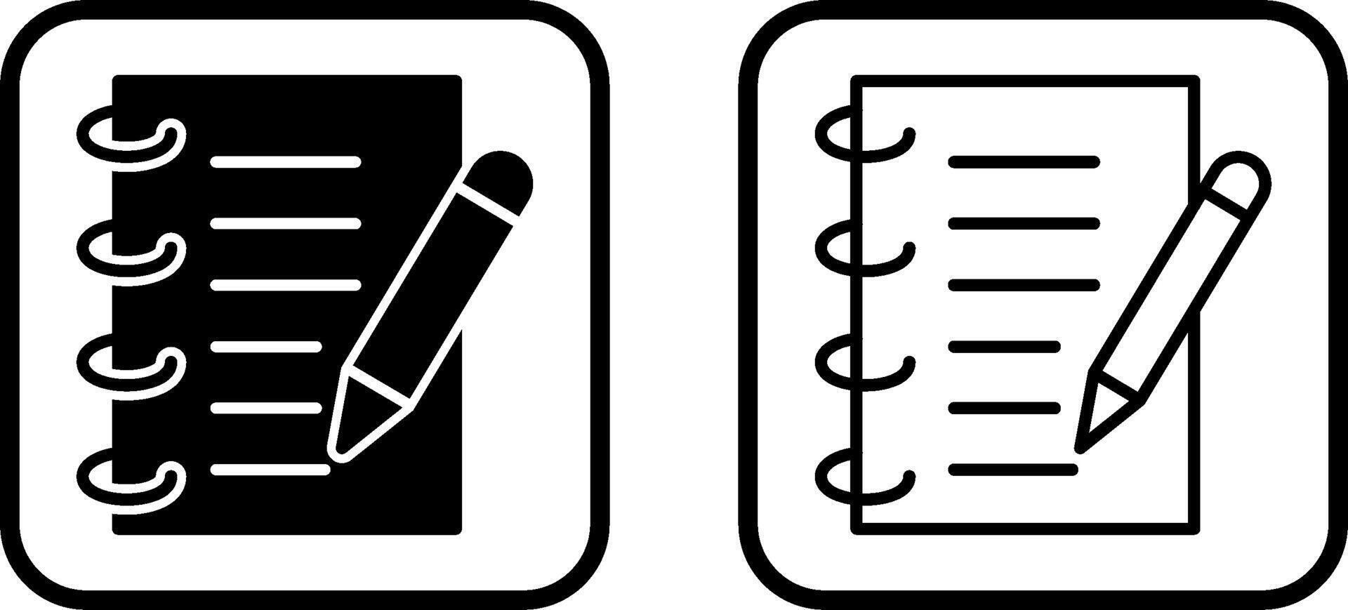 Spring Notebook Vector Icon
