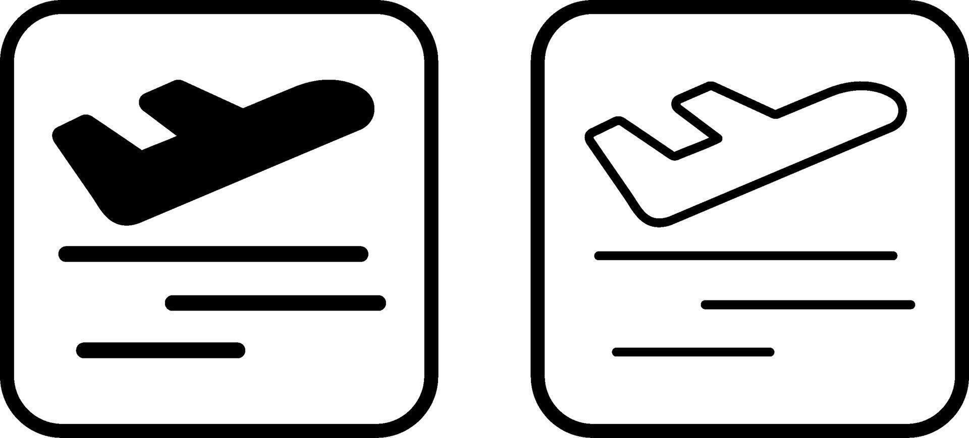 Departure Vector Icon