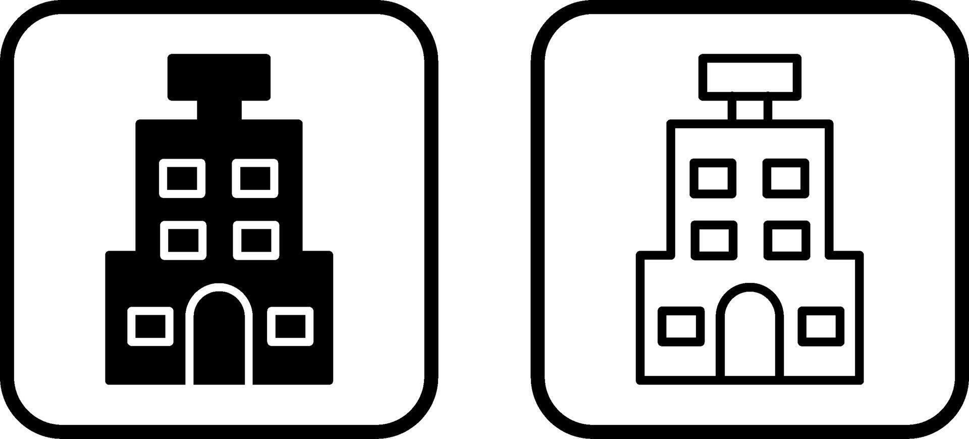 icono de vector de albergue