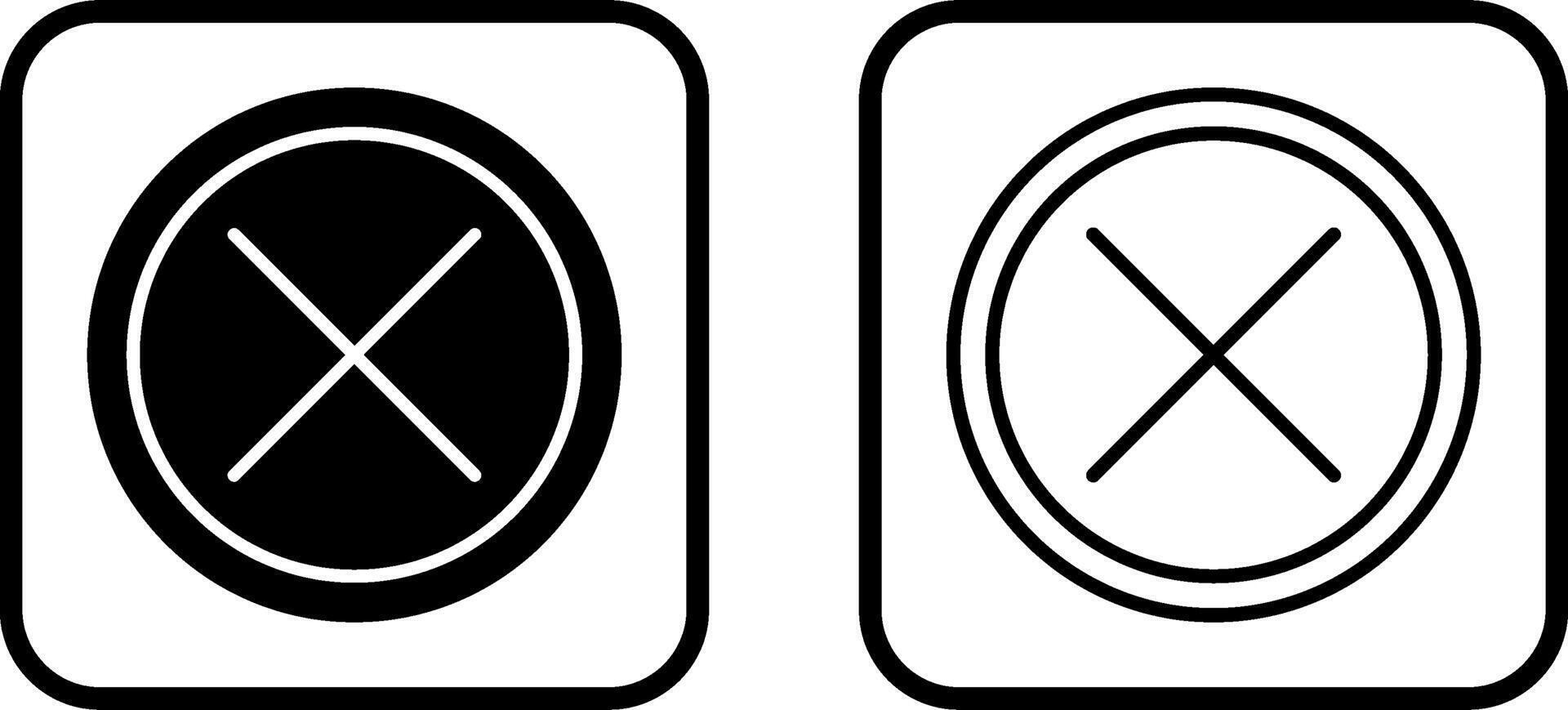 Do Not Cross Vector Icon
