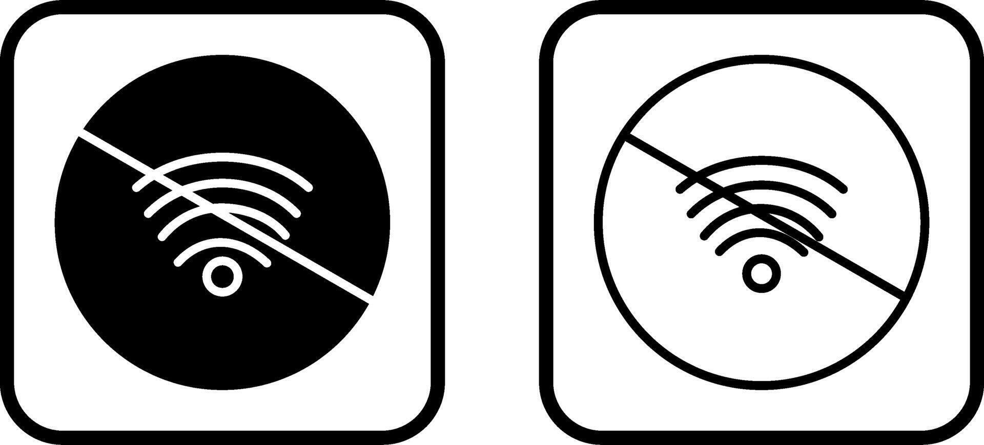 No Wifi Vector Icon