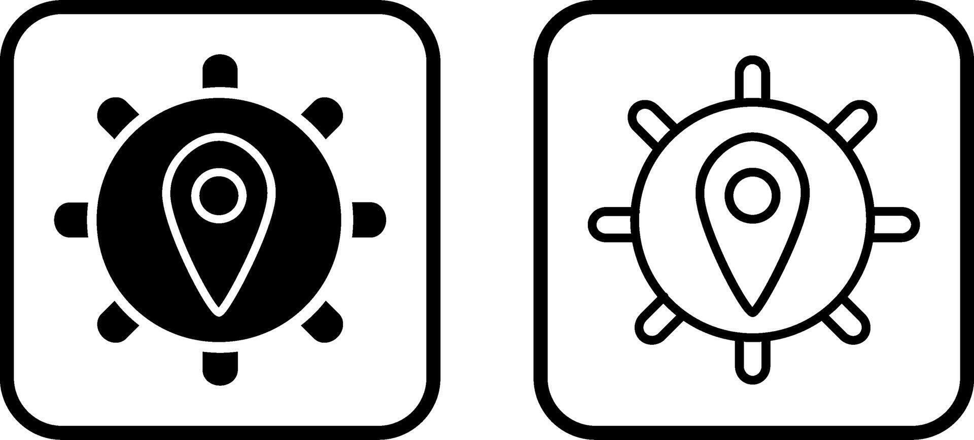 Location Settings Vector Icon