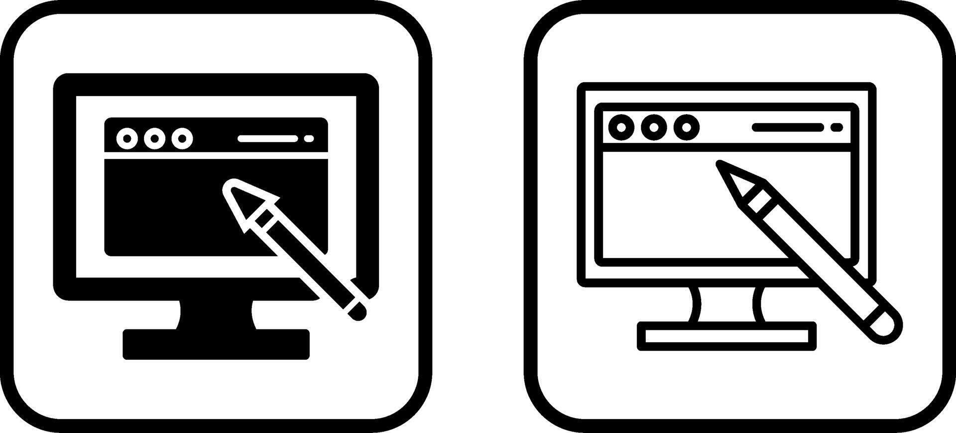 Edit Webpage Vector Icon