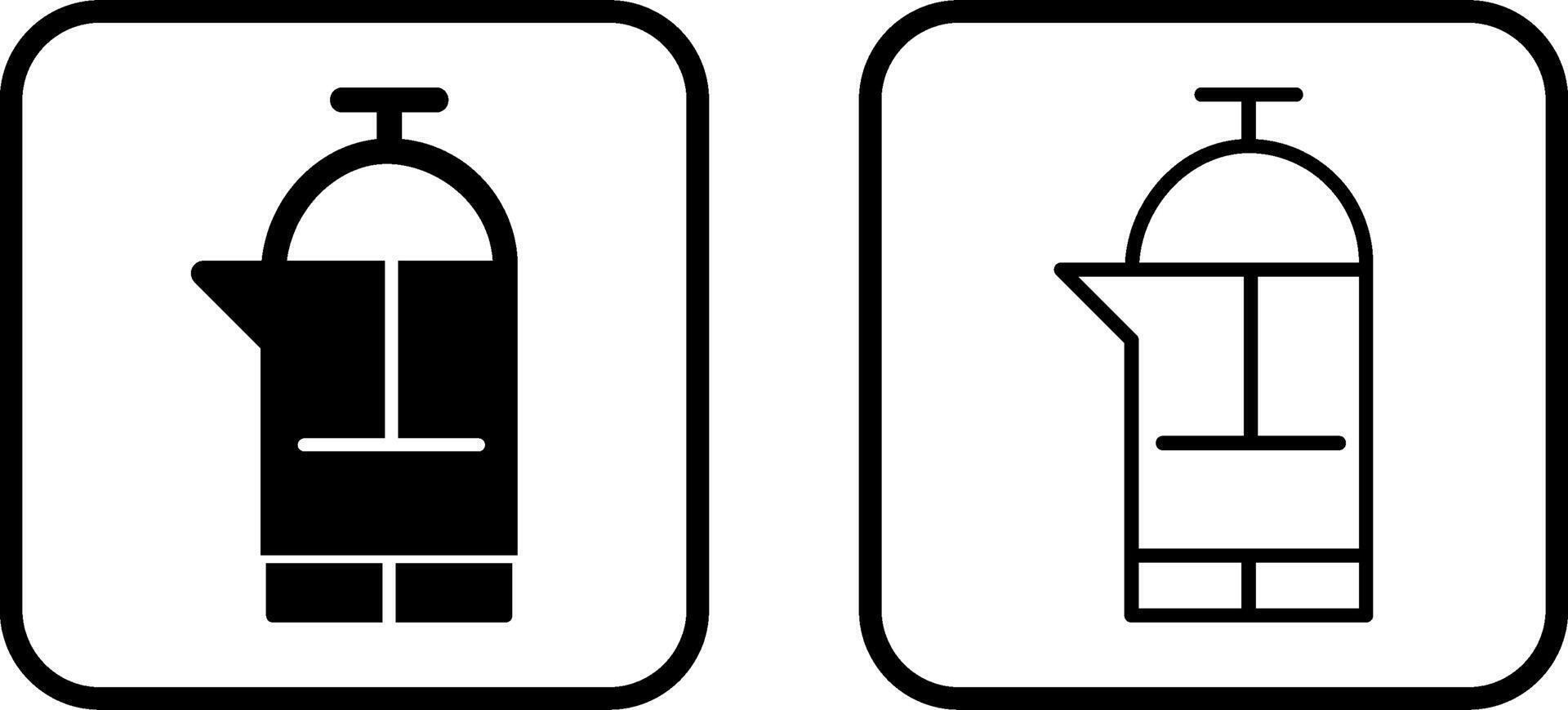 French Press Vector Icon