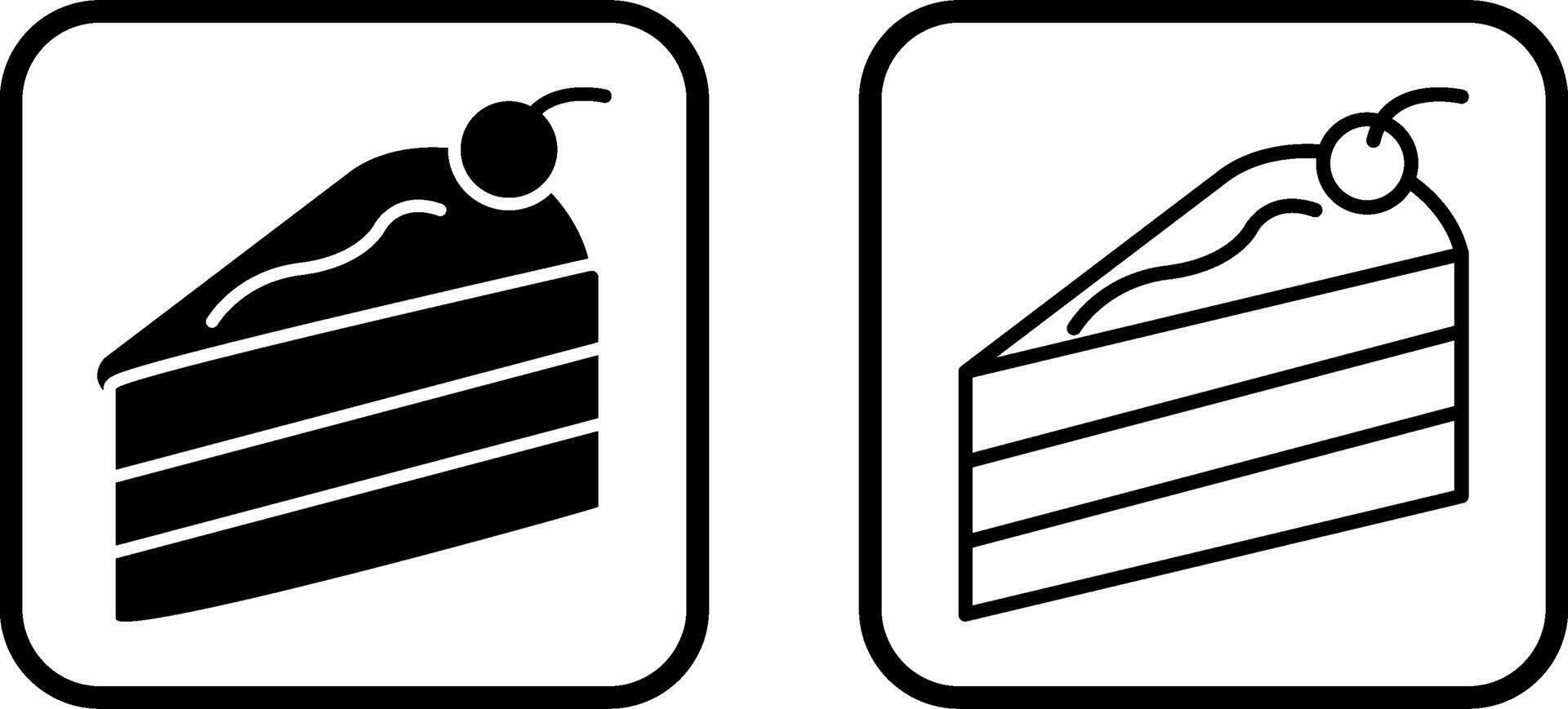 Cake Slice Vector Icon