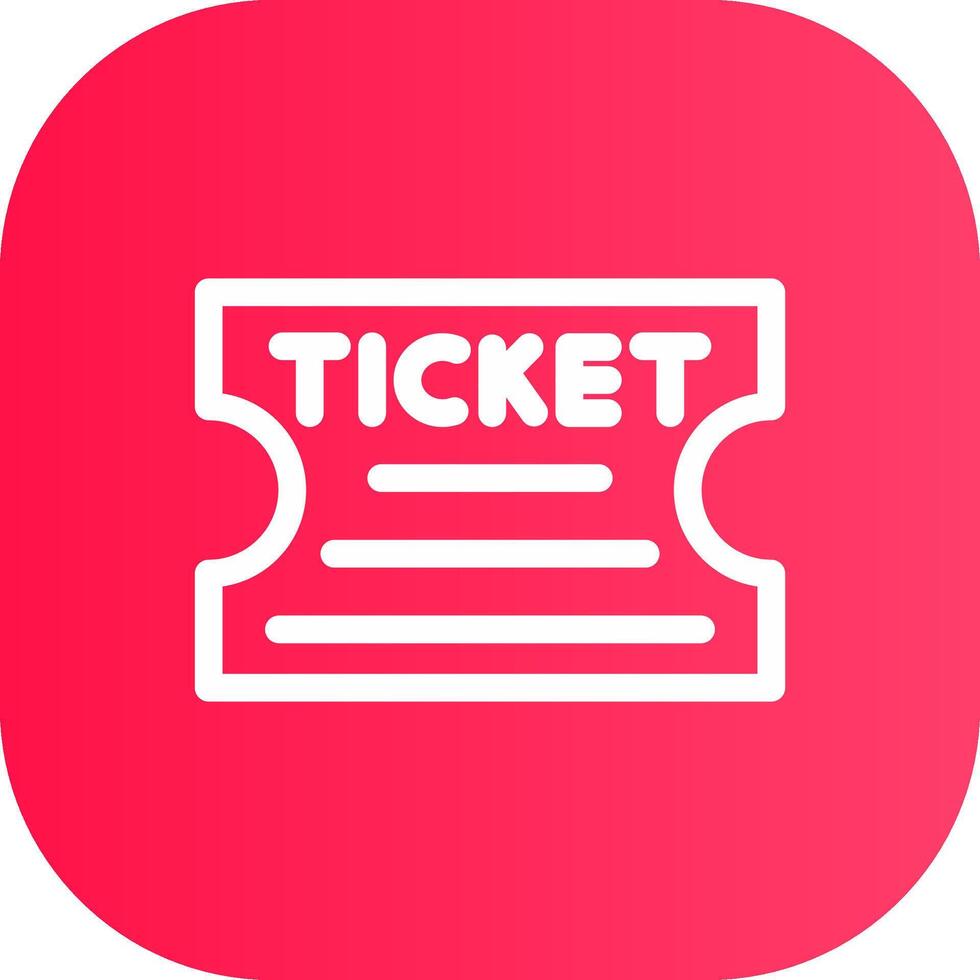 Line Round Corner Gradient vector