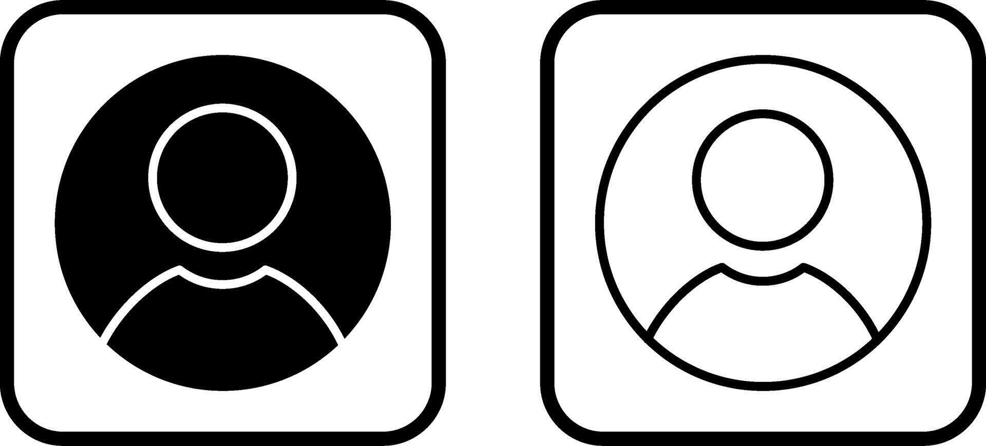 Male Profile Vector Icon