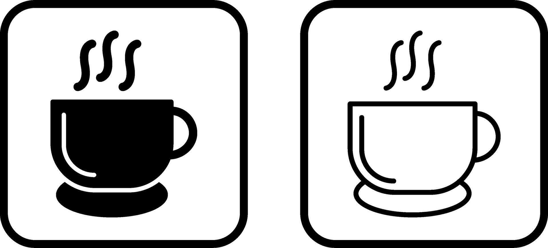 icono de vector de café caliente