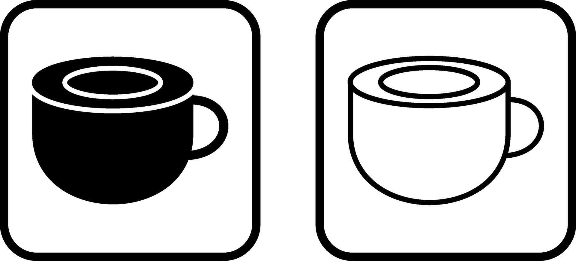 icono de vector de taza de café