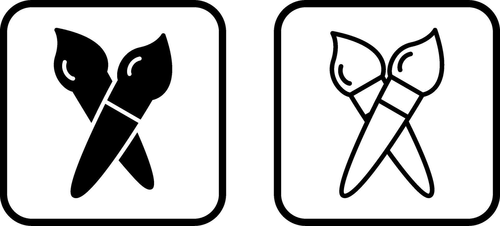 Brushes Vector Icon