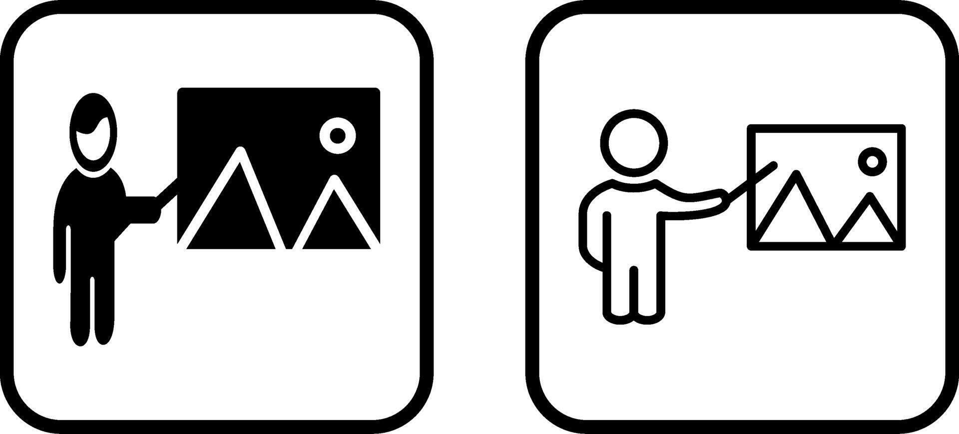 Art Museum Guide Vector Icon