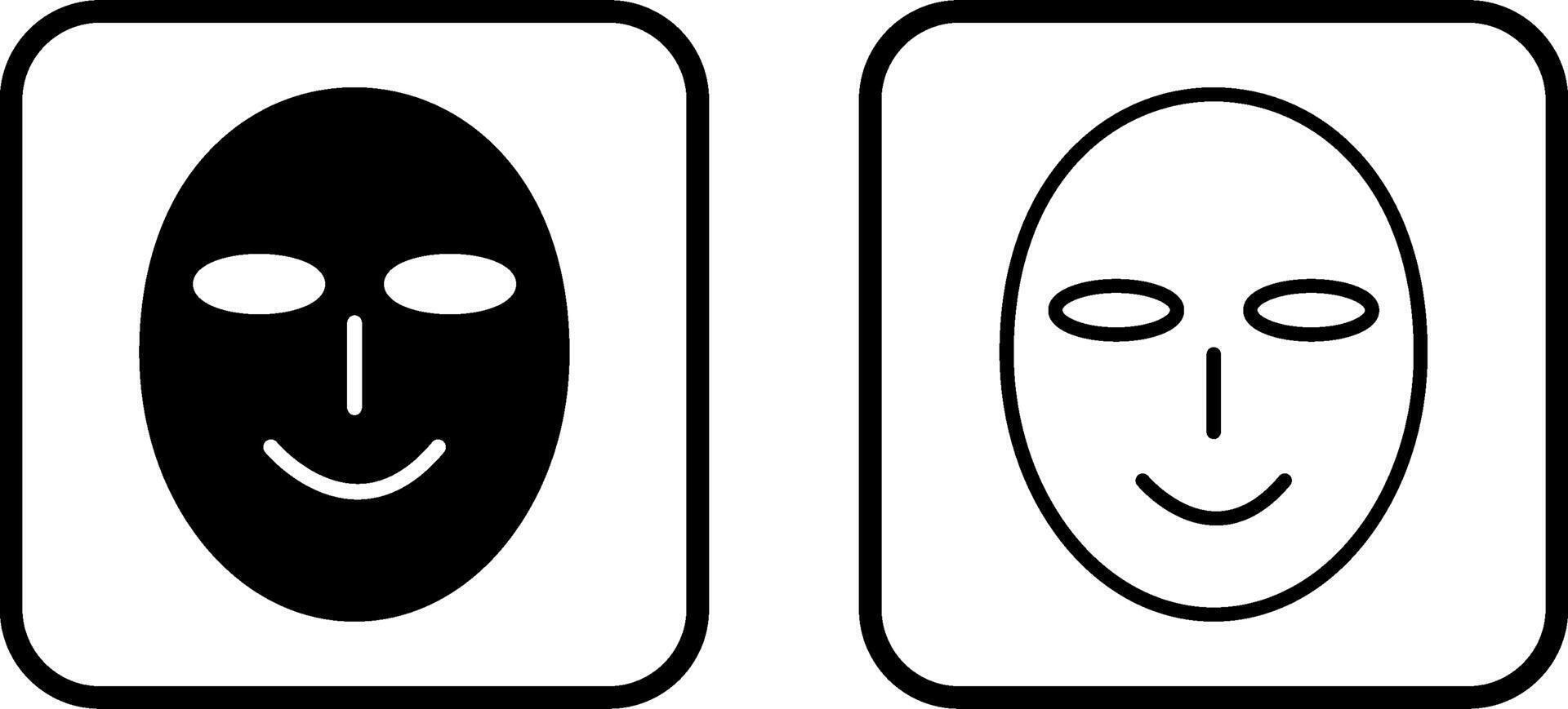 Ancient Face Mask Vector Icon