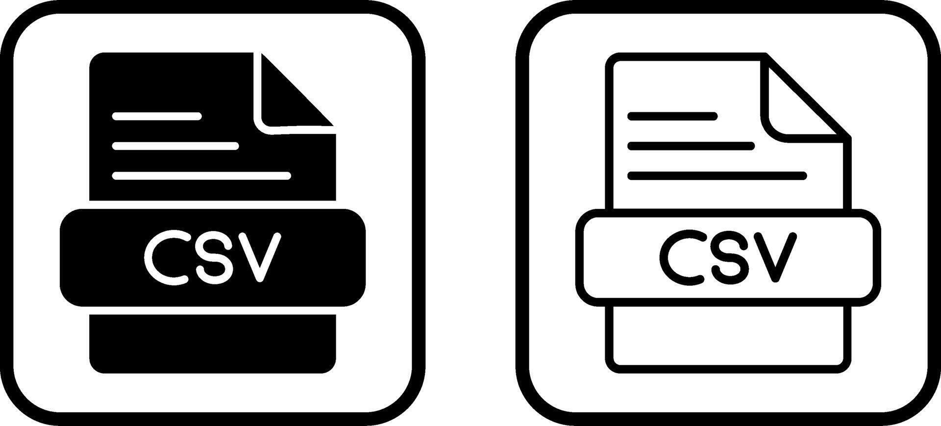 CSV Vector Icon