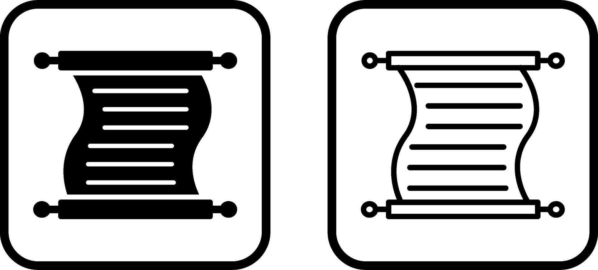 Scroll of Paper Vector Icon