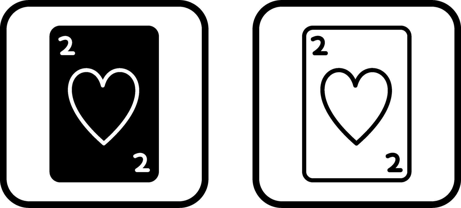 Hearts Card Vector Icon