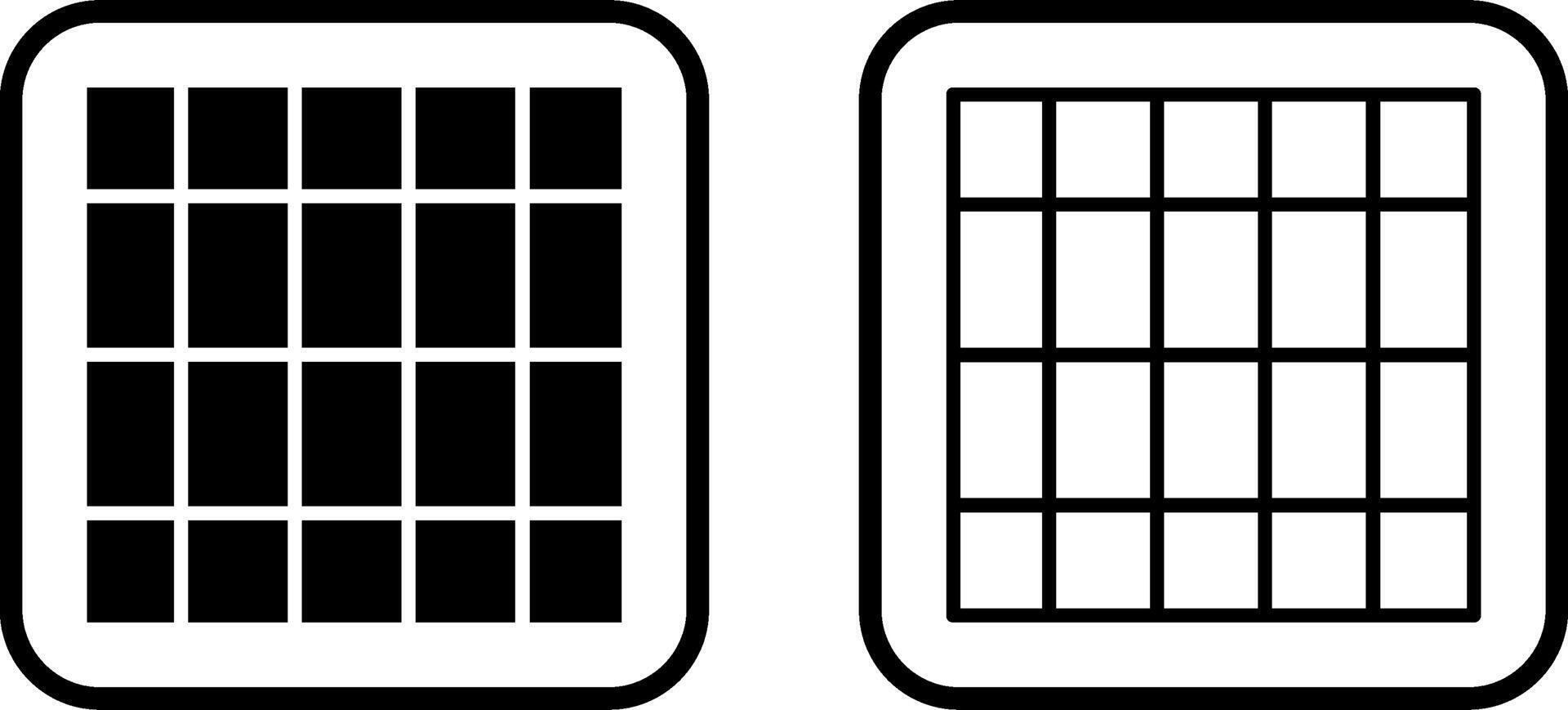 Table of Rates Vector Icon