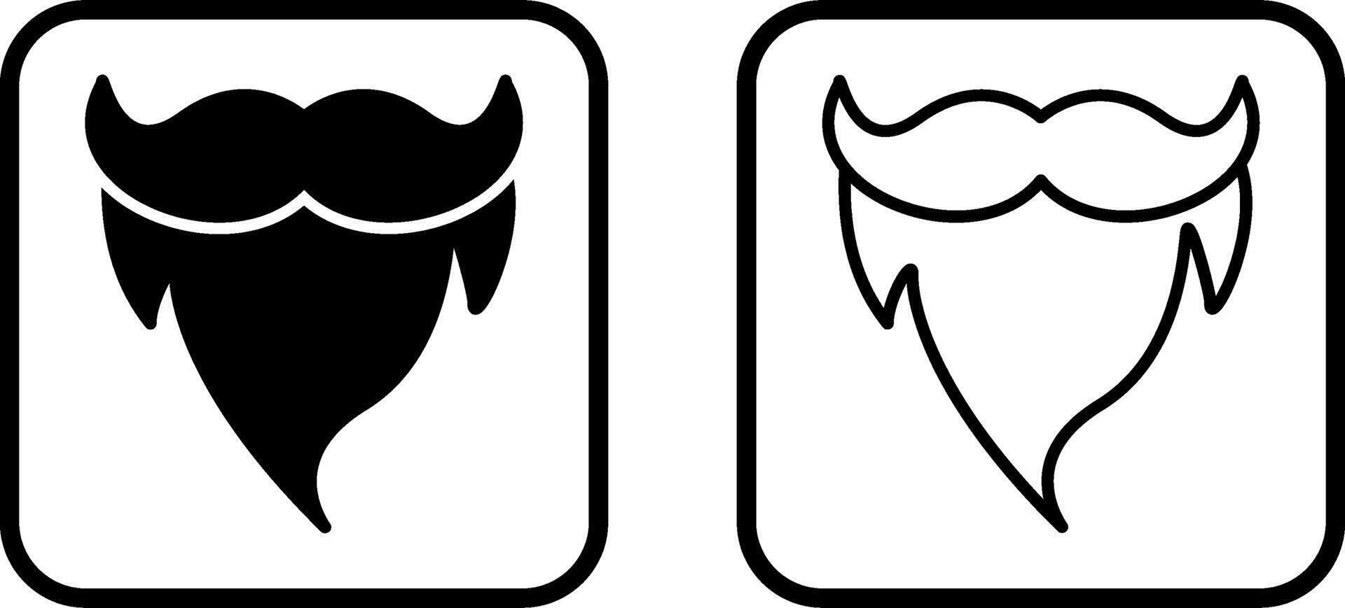Beard and Moustache II Vector Icon