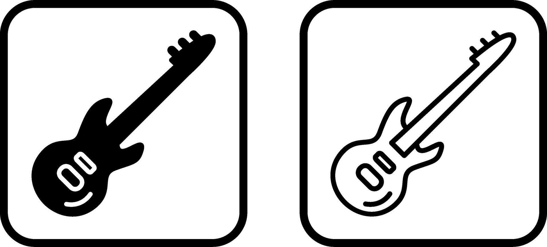 icono de vector de guitarra