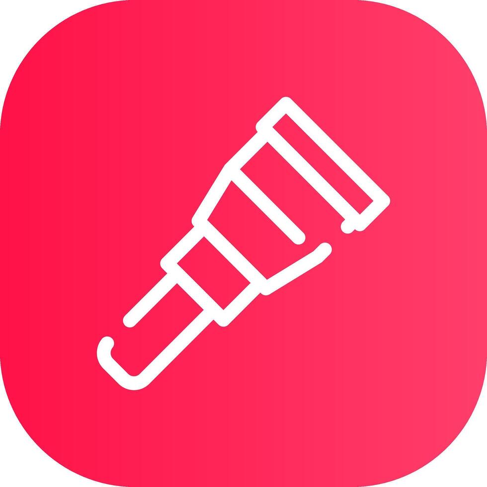 Line Round Corner Gradient vector