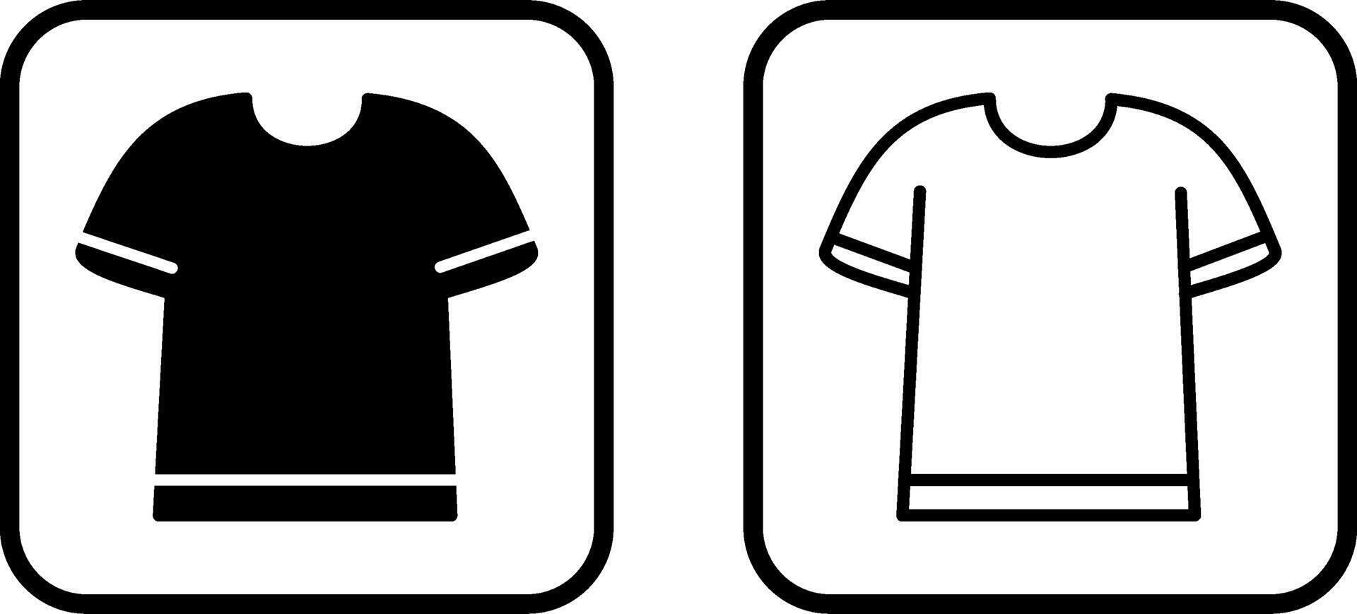 T Shirt with Lines Vector Icon