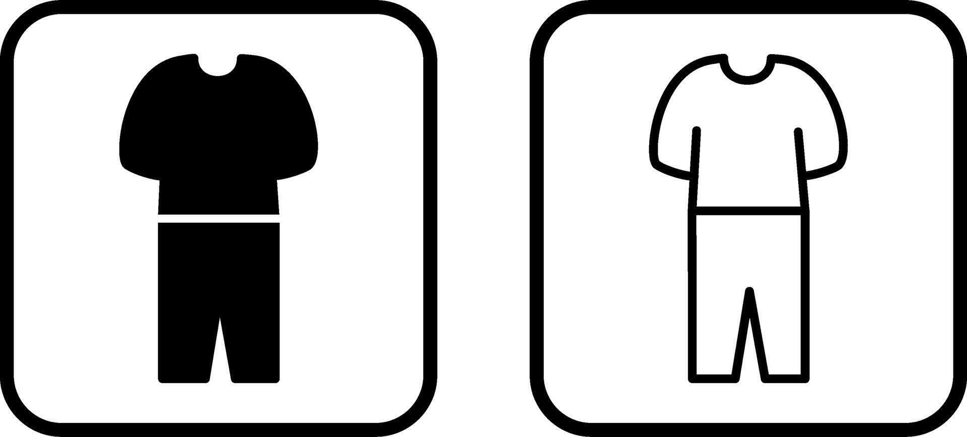 Pyjamas Suit Vector Icon
